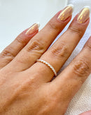 Anel Regulável Entrelace - Semijoia Banhado a Prata