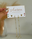 Kit de Brincos Choices Corações - Semijoia Banhada a Ouro 18k