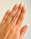 Anel Regulável Palito - Semijoia Banhado a Prata