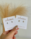 Brinco Redondo Ponto de Luz Zircônia - Semijoia Banhada a Ouro