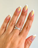 Anel Regulável X Grosso - Semijoia Banhado a Prata