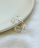 Anel Regulável X Grosso - Semijoia Banhado a Prata