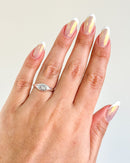 Anel Regulável Base Constelação - Semijoia Banhado a Prata