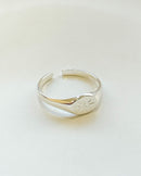 Anel Regulável Base Constelação - Semijoia Banhado a Prata