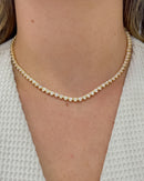 Colar Riviera Trama Rígida 3 Garras - Semijoia Folheada a Ouro