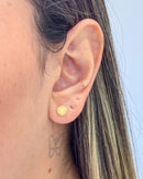 Brinco Moedinha - Semijoia Banhado em Ouro 18k