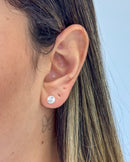 Brinco Moedinha - Semijoia Banhado a Prata