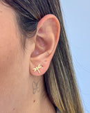 Brinco Libélula - Semijoia Banhado em Ouro 18k