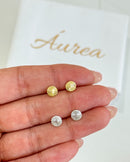 Brinco Moedinha - Semijoia Banhado a Prata