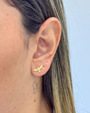 Brinco Pombinha - Semijoia Banhado em Ouro 18k