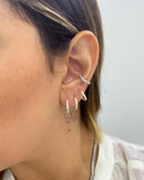 Trio de Argolas Lisas PMG Prata - Áurea Acessórios