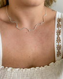 Colar Organic - Semijoia Banhado a Prata