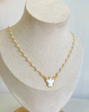 Colar Pérolas Espírito Santo Madrepérola - Semijoia Folheado a Ouro 18k