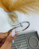 Bracelete Prego - Prata - Áurea Acessórios