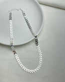 Colar Raminhos - Semijoia Banhado a Prata