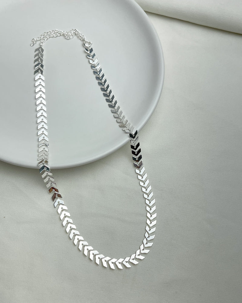 Colar Raminhos - Semijoia Banhado a Prata