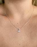 Colar Pingente Abelha - Semijoia Banhado a Prata