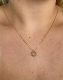 Colar Pingente Sol - Semijoia Banhado em Ouro 18k