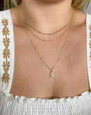 Conjunto de Colares Libélula Cravejada - Semijoia Banhado em Ouro 18k