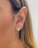 Argolinha Raminhos - Semijoia Banhado a Prata