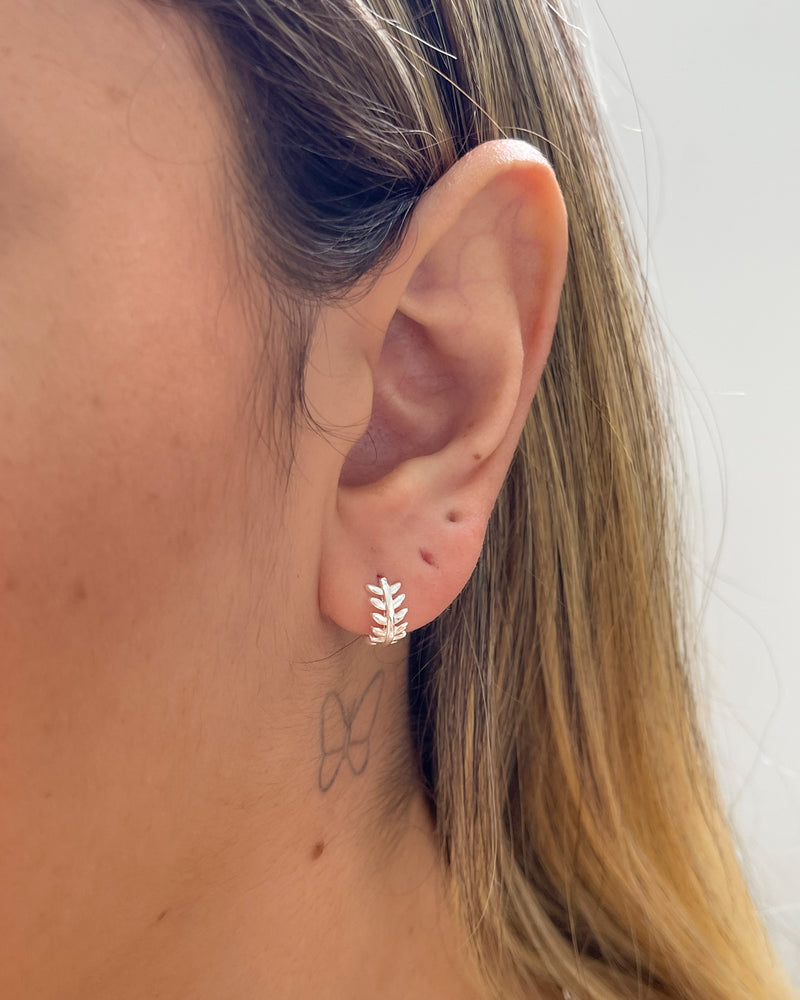 Argolinha Raminhos - Semijoia Banhado a Prata