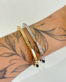 Bracelete Waves  - Semijoia em Aço Inox Ouro