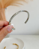 Bracelete Waves  - Semijoia em Aço Inox Prata