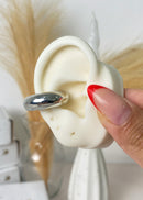 Piercing Fake Tubo Bold - Prata - Áurea Acessórios