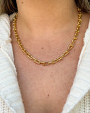 Colar Elos Tiffy - Semijoia Folheada a Ouro 18k