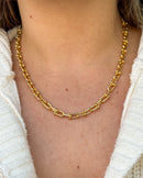 Colar Elos Tiffy - Semijoia Folheada a Ouro 18k