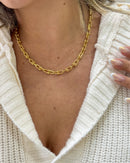 Colar Elos Tiffy - Semijoia Folheada a Ouro 18k