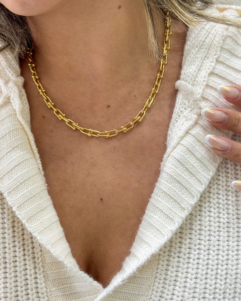 Colar Elos Tiffy - Semijoia Folheada a Ouro 18k