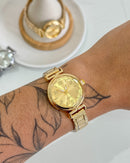 Relógio Feminino Italy Dourado 28mm