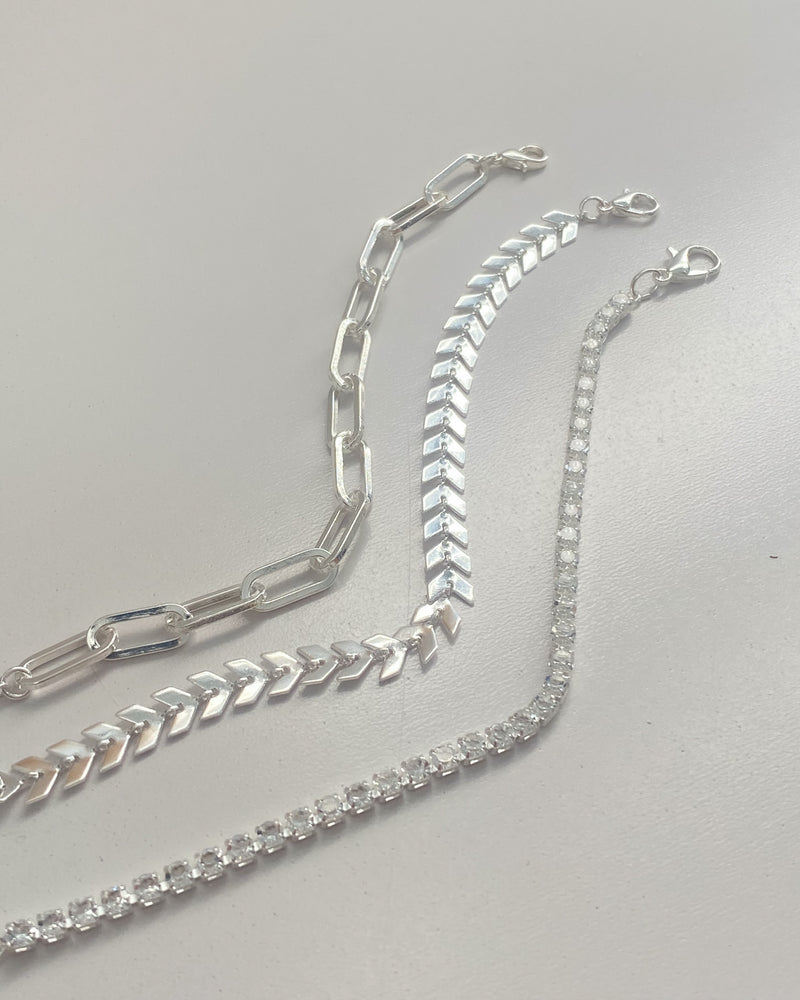 Conjunto de Pulseiras Cartier - Prata - Áurea Acessórios