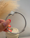 Bracelete Trevo Regulável - Aço Inoxidável - Áurea Acessórios