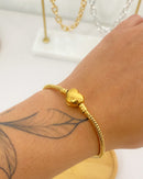 Pulseira Inspiração Pandora Fecho Coração - Aço Inoxidável - Áurea Acessórios