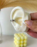 Piercing Fake Bold Liso - Prata - Áurea Acessórios