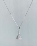 Colar Pingente Nossa Senhora Dupla Face  - Semijoia Folheado a Prata