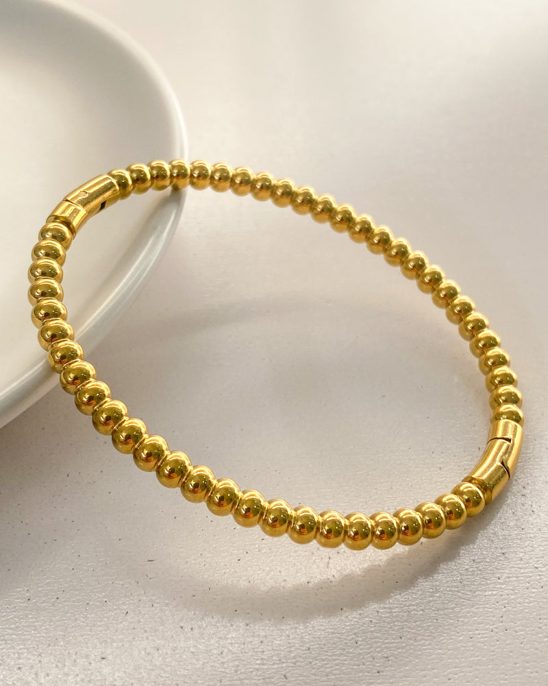 Bracelete Bolinhas Aço Inoxidável - Áurea Acessórios