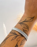 Bracelete Riscado Regulável - Prata - Áurea Acessórios