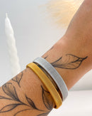 Bracelete Riscado Regulável - Prata - Áurea Acessórios