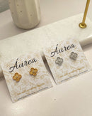 Brinco de Trevo Inspiração - Prata - Áurea Acessórios