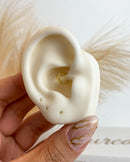 Piercing Argolinha para Helix Daith Cravejado - Dourado - Áurea Acessórios