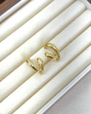 Ear Hook Line - Semijoia Banhada a Ouro 18k