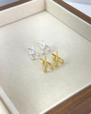 Ear Hook X - Semijoia Banhada a Prata