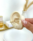 Piercing Fake Cravejado - Semijoia Banhada a Ouro18k