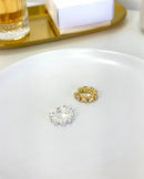 Piercing Fake Bold Cravejado - Semijoia Banhada a Ouro 18k