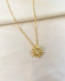 Colar Pingente Sol - Semijoia Banhado em Ouro 18k