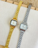 Relógio Feminino Quadrado Analógico Pequeno