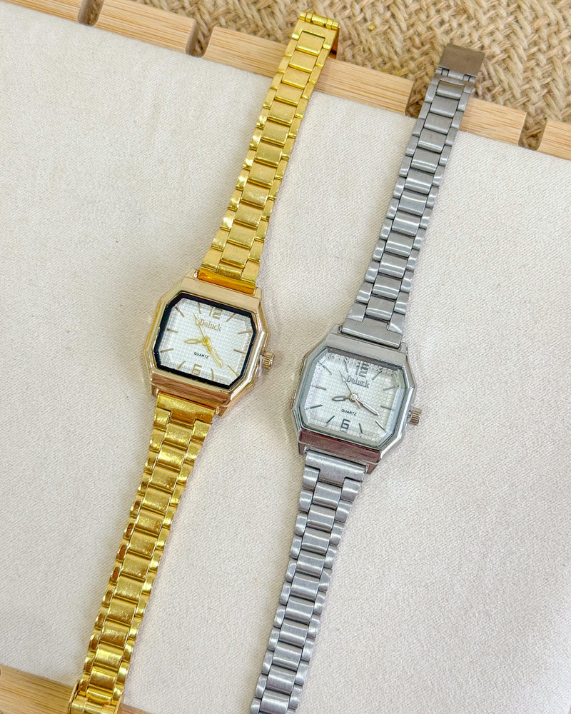 Relógio Feminino Quadrado Analógico Pequeno